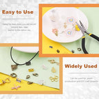 Tanstic 771Pcs 4 Colors Ribbon Ends Fastener Clasps Kit, Bookmark Pinch Crimp Ends with Jump Rings, Lobster Claw Clasps, Chain Extenders, Pendant Charms and Jewelry Pliers for DIY Crafts - color: Ribbon Ends + Jewelry Clasps + Jump Rings