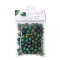 Raicegs 100pcs 8mm African Turquoise Beads Natural Gemstone Beads Round Loose Beads for Jewelry Making DIY Bracelets Necklace - color: African Turquoise, size: 8mm Round