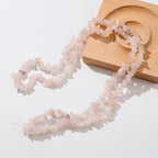 Natural Chip Stone Beads About 200pcs Powder Crystal Stones 5-8mm Irregular Gemstone Healing Crystal Loose Rocks for Bracelet Necklace Earrings Jewelry Making(Powder Crystal) - color: powder crystal
