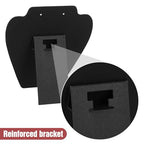 12 PCS Black Velvet Necklace Display,Jewelry Display for Selling and Shows | Foldable Necklace Easel Stand, Soft Velvet, Easy to Assemble
