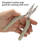 The Beadsmith Nylon Jaw Pliers - Bracelet Bending Pliers, Comfort Grip Handle w/Double Leaf Springs, 6 Inches - style: WrapMaker