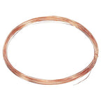 PATIKIL 32.8 Feet Solid Bare Copper Wire, 27 Gauge 99.9% Pure Copper Wire 0.4mm Soft Beading Wire Metal Plant Stem Ties for Jewelry Craft (10m) - size: 0.4mmx10m