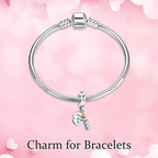 S925 Bead Dangle Charms for Bracelets Necklaces, Compatible with Pandora - style: Birthday Charm