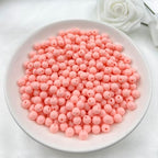 200Pieces 10MM Acrylic Round Beads Round Acrylic Balls Chunky Beads Smooth Spacer Plastic Pastel Beads Craft Beads for Necklace and Bracelet Making Crafting Supplies(179-pale Pink) - color: 179-pale pink, size: 10MM