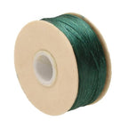 The Beadsmith Nymo Thread – 10-Pack Evergreen Color – Size D, .30mm Diameter, 64 Yard/58.5 Meter Spool – Made of Nylon – Bead Embroidery & Weaving, Off Loom & Loom Work and DIY Craft Projects - size: Size D, 64 Yards, style: Evergreen