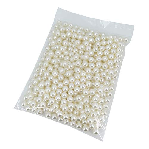 INSPIRELLE 360pcs 12mm Ivory Art Faux Pearl Beads ABS Round Loose Spacer Beads for DIY Craft Necklaces Bracelets Jewelry Making - color: Ivory, size: 12mm