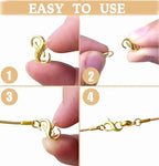 Double Opening Lobster Clasp 316 Stainless Steel Silver and Gold Pleted Necklace Bracelet Extender Clasps and Closures for DIY Jewelry - color: 3Gold & 3Silver, size: 16mm × 8mm
