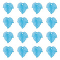 Crafans 100Pcs Frosted Acrylic Leaf Charms 24x22.5x3mm Transparent Plant Pendants Clear Autumn Maple Leaves Beads Charms for Jewelry Making (Cadet Blue) - color: Cadet Blue
