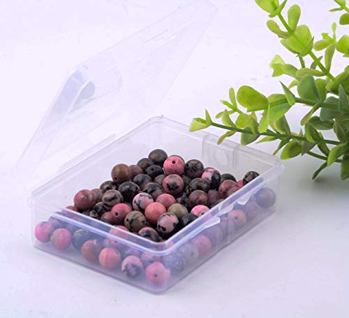 Natural Stone Beads 100pcs 8mm Black Stripe Rhodonite Round Real Stone Beading Loose Gemstone Hole 1mm DIY Charm Beads for Bracelet Necklace Earrings Jewelry Making (Black Stripe Rhodochrosite, 8mm) - color: Black Stripe Rhodochrosite, size: 8mm