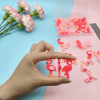 40 Pcs Pink Resin Flamingo Charms, Cute Flatback Animal Embellishments for Scrapbooking, Hair Clips, Phone Case, Crystal Mud, Craft Supplies