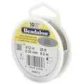 Beadalon 19 Strand Stainless Steel Bead Stringing Wire, .012 in / 0.30 mm, Bright, 30 ft / 9.2 m - color: Bright, style: .012 in / 0.30 mm, 30 ft / 9.2 m