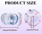15Pcs Acrylic Beads 10 * 16mm UV Flat Pumpkin Shaped Fit for DIY Jewelry Bracelet Necklace Keychain Beadable Pens Mobile Phone Chain Making Cute (Pumpkin-Mixed Color) - color: Pumpkin-Mixed color