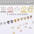 90Pcs Fadeless Lobster Claw Clasps (10mm) & Jump Rings for Jewelry Making, Necklace Bracelet Findings & Supplies (Stainless Steel) - color: Stainless Steel