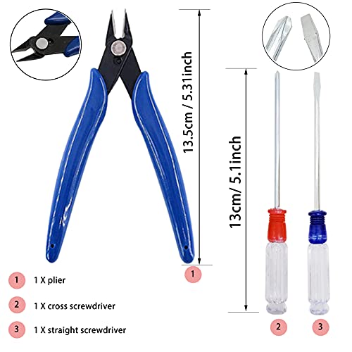 38Pcs Gundam Tools Kit Gunpla Tool Gundam Model Kit Tools Bandai Tool kit Car Model Tools Set for Hobby Model Building Making Assembling - color: 37pcs Gundam Kits Tools