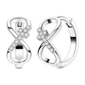 LAZA 925 Sterling Silver Hoop Earrings for Women, Sterling Silver Butterfly Hoops Colorful Flowers Hoop Huggie Earrings Hypoallergenic Jewelry Gifts for Women - color: Eternal Cross Earring