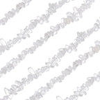 MECCANIXITY 310 Pcs Natural Drilled Rock Crystal Gemstone Chips Bulk 3mm to 5mm Dia. Irregular Tumbled Crystal Chip Beads for Jewelry Making Craft Supplies (Transparent) - color: Rock Crystal, size: 3-5mm