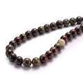 BEADIA Natural Dragon Blood Stone Round Loose Semi Gemstone Beads for Jewelry Making 8MM 44PCS - color: Dragon Blood Stone, size: 8mm