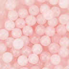 1 Box 6MM 120PCS Natural Rose Quartz Beads with Hole Round Pink Crystal Energy Power Chakra Power Stone Gemstone Reiki Loose Spacer Bead Bulk for Jewelry Making Bracelet Necklaces DIY Craft