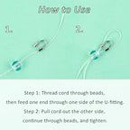 300Pcs Wire Guardian Protectors 0.7mm Hole U Shape Wire Guard Loops Thread Protector for Jewelry Making Findings Earring Necklaces Bracelet DIY Supplies (Silver) - color: silver