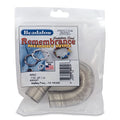 Beadalon Remembrance Stainless Steel Memory Wire, Round, Ring, Bright, 1 oz, approx. 195 coils - size: Ring, style: 1 oz, approx. 195 coils