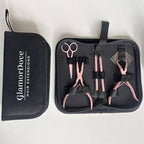 Hair Extension Pliers Kit Microlink Pliers for Extensions Hair Extension Beading Tool Hair Needle Pulling Hook Hair Styling Bead Closer and Remover Pliers - color: Pink