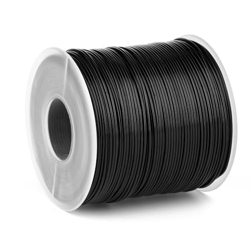 328 Feet Aluminum Craft Wire, 18 Gauge Black Bendable Soft Metal Aluminum Wire Roll Bulk for DIY Crafts Sculpting Jewelry Making - color: Black, size: 18 Gauge