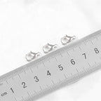 200 PCS Silver Lobster Claw Clasps, Small Alloy Lobster Clasps with Metal Storage Box Lobster Clips for DIY Keychains Bracelets Necklaces Crafts Jewelry Making (12×7mm, Silver) - color: Silver