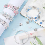 SUNNYCLUE 4 Sets Multi Layer Bracelet Making Kit Bohemian Wrap Bracelets Ocean Animal Charms Sea Turtle Starfish Shell Charm Summer Hawaii Glass Beads for Jewelry Making Kits Adults DIY Supplies - style: Ocean
