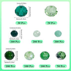 SUNNYCLUE 1 Box 1000pcs Green Glass Beads Rondelle Crystal Beads 8mm Bulk Faceted Flat Round Abacus 4mm 6mm Loose Spacers for DIY Crafting Jewelry Making Bracelet Necklace Earring Supplies Women