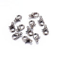 HDSupplies 100 Pieces - Lobster Clasps - Gunmetal Black - 10x6mm / 1mm Hole - color: Gunmetal Black, size: 10x6mm
