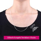 Necklace Chain for Jewelry Making, Selizo 30 Pack Chains Necklace Bulk Silver Plated Necklace Chains for Necklace Jewelry Making, 1.2 mm (22 Inches) - size: 22 Inches