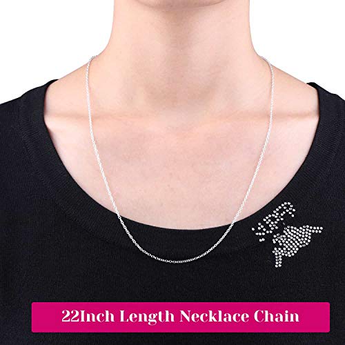Necklace Chain for Jewelry Making, Selizo 30 Pack Chains Necklace Bulk Silver Plated Necklace Chains for Necklace Jewelry Making, 1.2 mm (22 Inches) - size: 22 Inches