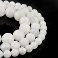 Natural Stone White Beads 10mm Moonstone Polished Round Smooth Gemstone Beads for Jewelry Making 15 Inch(White Moonstone,10mm) - color: Moonstone, size: 10mm