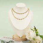 KYUNHOO 13FT/4M Stainless Steel Gold Jewelry Chain Roll on Bulk Embossed Moon Link Chains for Jewelry Making with Clasps and Jump Rings - color: Moon Gold