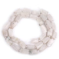 GEM-Inside 31Pcs 6x10mm Natural Blue Tone Moonstone Gemstone Faceted Freeform Tube Column Chakra Beads for Jewelry Making Full 15" Strand Power Energy Healing Stone - color: Blue Tone Moonstone