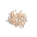 50pcs 14/20 Gold Filled Round Open Jump Rings 5.2MM OD, 4.0MM ID 22 Gauge by CRAFT WIRE - color: 22 Gauge, size: 5.2MM