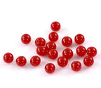 900 Round Red Acrylic Beads 8mm Diameter with 1.5mm Hole - color: Red, size: 8mm