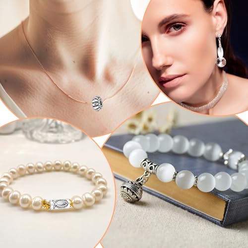 200PCS Silver Spacer Beads for Jewelry Making Small Metal Flat Flower Beads Hollow Filigree Tibetan Alloy Bead for Life Design DIY Jewelry Craft Making Necklace Bracelet Supplies (Various Styles)
