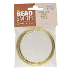The Beadsmith German Jewelry Wire – 0.8mm Diameter, 20 Gauge, 5 Meter Coil – 100% Brass – Beading Wire Used to Jewelry Making, Wire Wrapping, Sculpting, Floral, Modeling and Other DIY Arts & Crafts - color: BRASS, size: 20 Gauge