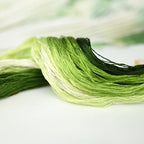 Mulberry Silk Floss Embroidery Thread Floss-Cross Stitch Threads China Silk Woven Jewelry Threads DIY Sewing Kits (107) - color: 107