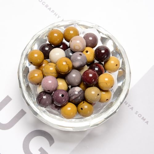 122Pcs(2 Strand/Set) 6mm Mookaite Jasper Smooth Round Beads Natural Stone Beads AAA Grade Premium Round Gemstone Genuine Real Stone Loose for DIY Bracelet Jewelry String Making - color: Moonkaite Jasper, size: 6mm