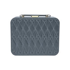 Travel Jewelry Case Large, Jewelry Box Large Jewelry Travel Organizer Jewelry Case with Handle, Best Gift for women Girls, Grey - color: Modern Grey