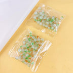 100 Pack 8mm Glass Beads for Jewelry Making, Graduated Color Mix, Bulk DIY Craft Supplies - color: Color3