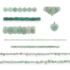 Expo International New Jade Natural Gemstone Beads and Pendants Collection for Jewelry Making | Green