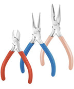 Mr. Pen- Pliers for Jewelry Making, 3 Pack, Chain Nose, Round Nose Pliers Set and Wire Cutter for Beading, Wire Wrapping, Jump Rings, Jewelry Repair, Crafting, DIY - color: Multicolor 1