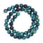 8mm Blue Tiger-Eye Natural Stone Beads Round Loose Beads for Jewelry Making Yochus DIY Beads Bracelet Necklace - color: Blue Tiger-Eye, size: 8mm