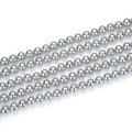 48pcs Adabele AAA Grade 8mm Natural Shell Pearl Loose Round Beads Freshwater Mother of Pearl Nacre 15 inch (Silver) for DIY Craft Jewelry Making SP8-29 - color: Silver, size: 8mm (48pcs/1 Strand)