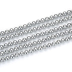48pcs Adabele AAA Grade 8mm Natural Shell Pearl Loose Round Beads Freshwater Mother of Pearl Nacre 15 inch (Silver) for DIY Craft Jewelry Making SP8-29 - color: Silver, size: 8mm (48pcs/1 Strand)
