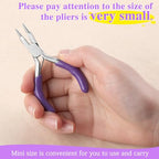 SPEEDWOX 3 Inch Mini Pliers - Round Nose, Cutter, Wire Bending, Looper, Ring Bending, Wire Looping Pliers for Jewelry Making - style: Round Nose Pliers with Cutter