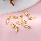 10Pcs 18k Gold Lobster Clasps for Jewelry Making - Lobster Claw Clasp Filled with Closed Jump, Jewelry Clasp, Bracelet Clasps and Closures, Lobster Claw Clasps with Jump Rings for DIY Necklace Bracele